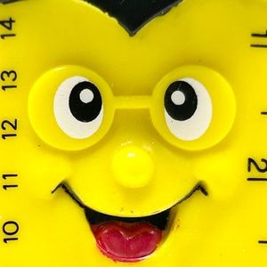 🎓🤓📏👅Russ - Bendy Yellow Ruler Graduate with Diploma Mortarboard Cap.